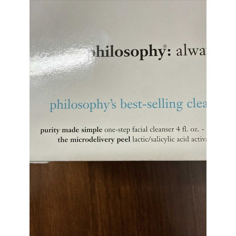 Philosophy Micro delivery Gift Set,‎ Cleanser, Exfoliating Wash, Weekly Peel NIB